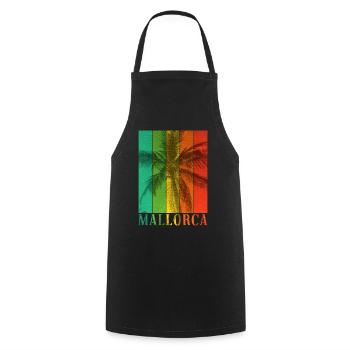 Mallorca Spanien Sommer Sonne Strand Meer Palmen - Kochschürze - Schwarz - Vorne - AI Model Male 185 dark (185cm)