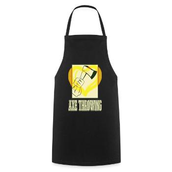 Axe Throwing Axe Throwing Axe Throwing Sport Double Axe - Cooking Apron - black - Front - AI Model Male 185 dark (185cm)
