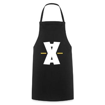 Double X dash digital art - Cooking Apron - black - Front - AI Model Male 185 dark (185cm)