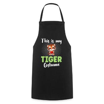 Tiger - Cooking Apron - black - Front - AI Model Male 185 dark (185cm)