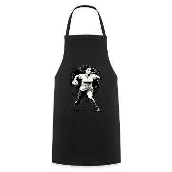 Joueur de handball streetwear Un style iconique - Tablier de cuisine - noir - Devant - AI Model Male 185 dark (185cm)