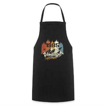 Legends Were Born In September 1985 Vintage 1985 - Cooking Apron - black - Front - AI Model Male 185 dark (185cm)