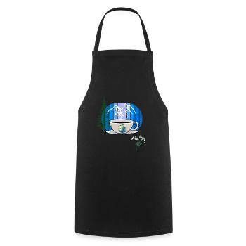 80s 90s Retro Coffee Mug Austria Tyrol Alps - Cooking Apron - black - Front - AI Model Male 185 dark (185cm)