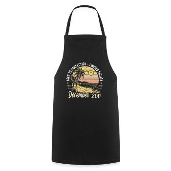December 2011 Birthday Gift December 2011 - Cooking Apron - black - Front - AI Model Male 185 dark (185cm)