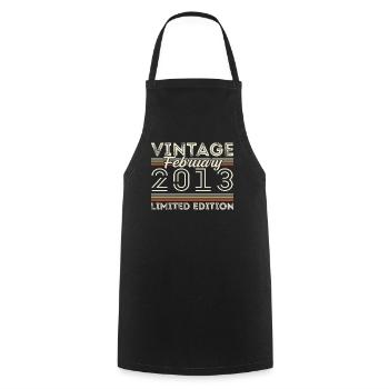 Février 2013 Cadeau d’anniversaire - Février 2013 - Tablier de cuisine - noir - Devant - AI Model Male 185 dark (185cm)
