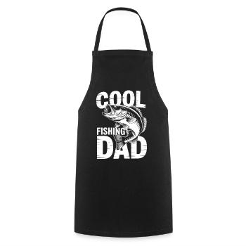 Fish design for cool dads - Cooking Apron - black - Front - AI Model Male 185 dark (185cm)