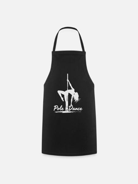 Pole Dance Poledancerin Silhouette Geschenk - Kochschürze - Schwarz