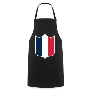 France - Tablier de cuisine - noir - Devant - AI Model Male 185 dark (185cm)