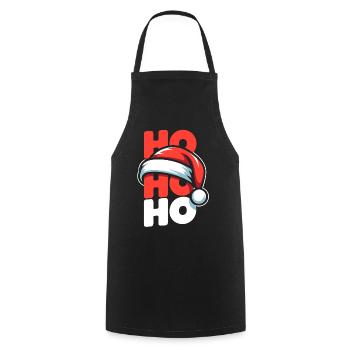 Ho Ho Ho Weihnachts-Santa Stil - Kochschürze - Schwarz - Vorne - AI Model Male 185 dark (185cm)