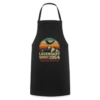Legendary since 1954 Vintage Vintage Birthday - Cooking Apron - black - Front - AI Model Male 185 dark (185cm)