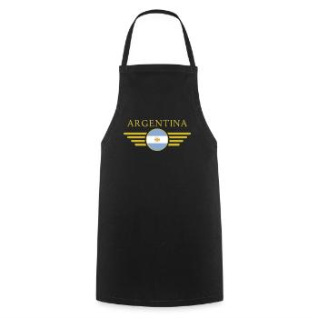 J’aime l’Argentine, T-shirt design de style élégance - Tablier de cuisine - noir - Devant - AI Model Male 185 dark (185cm)