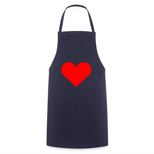 Simple Red Heart - Grembiule da cucina