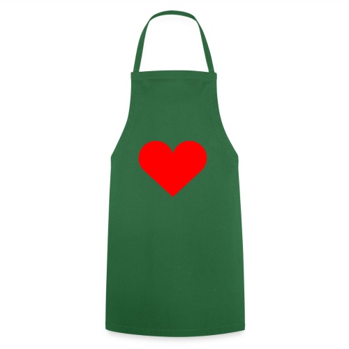 Simple Red Heart - Grembiule da cucina