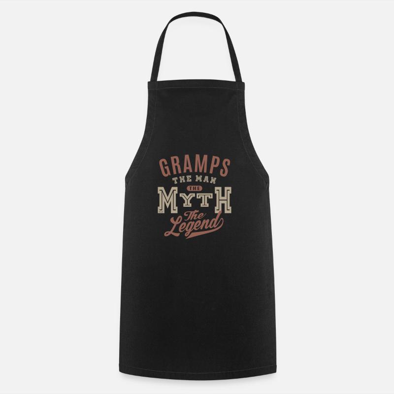Gramps The Man - Cooking Apron - black