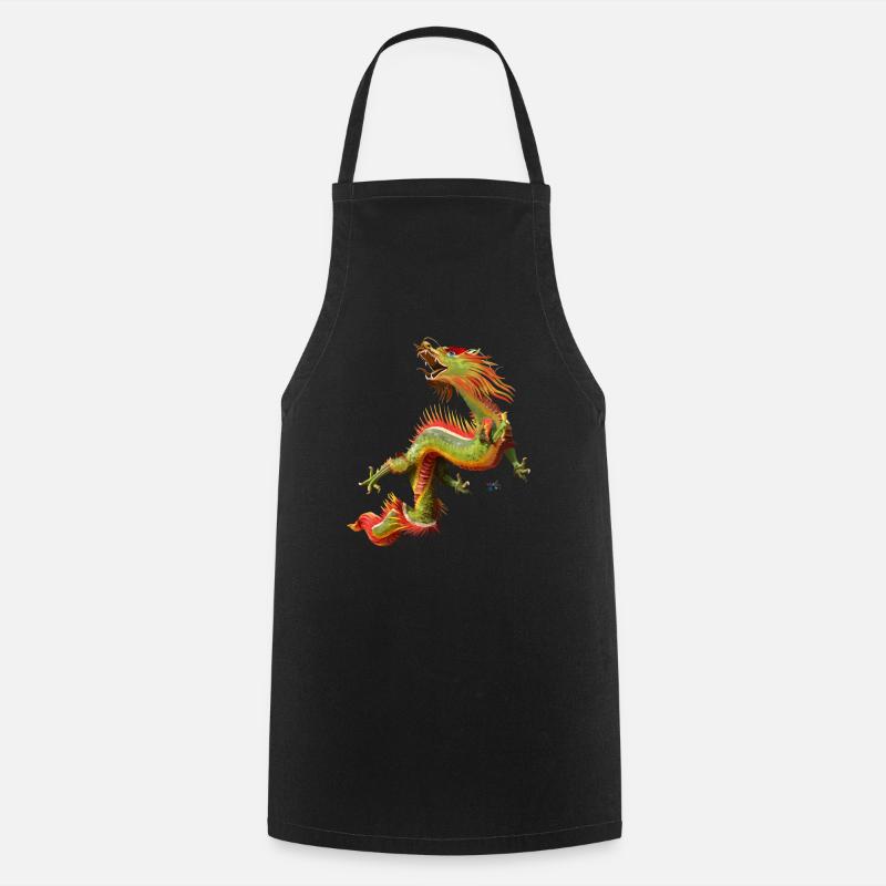 Chinesischer Drache - Kochschürze - Schwarz