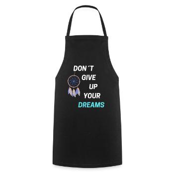 N’ABANDONNEZ PAS VOS RÊVES - Tablier de cuisine - noir - Devant - AI Model Male 185 dark (185cm)