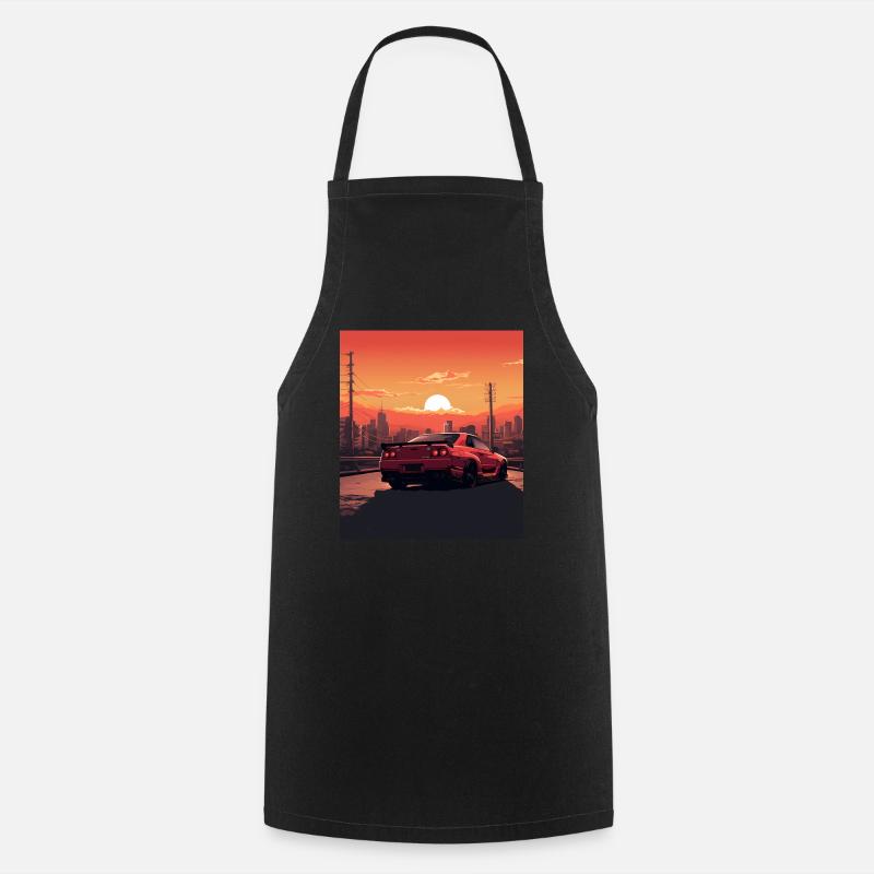 Mythical Car - Cooking Apron - black