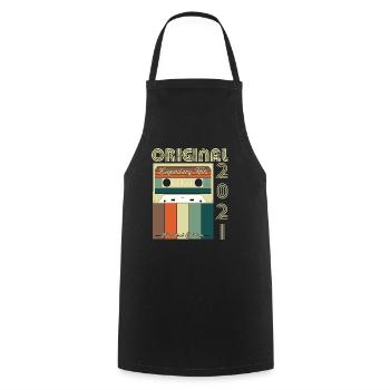 Anniversaire légendaire de 2021 - Tablier de cuisine - noir - Devant - AI Model Male 185 dark (185cm)
