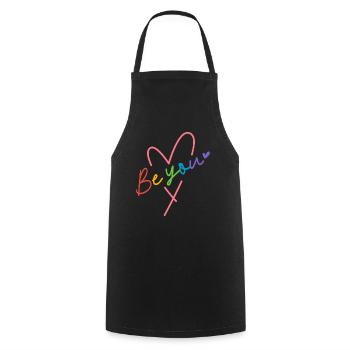 Selfcare Be – Positives LGBTQ+ Design - Kochschürze - Schwarz - Vorne - AI Model Male 185 dark (185cm)