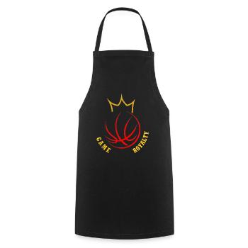 Basketball T-shirts,Hoodies,Caps im Kronen design - Kochschürze - Schwarz - Vorne - AI Model Male 185 dark (185cm)