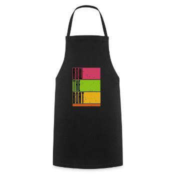 Row the Boat - Rowing - Rowing - Rower - Rower - Cooking Apron - black - Front - AI Model Male 185 dark (185cm)