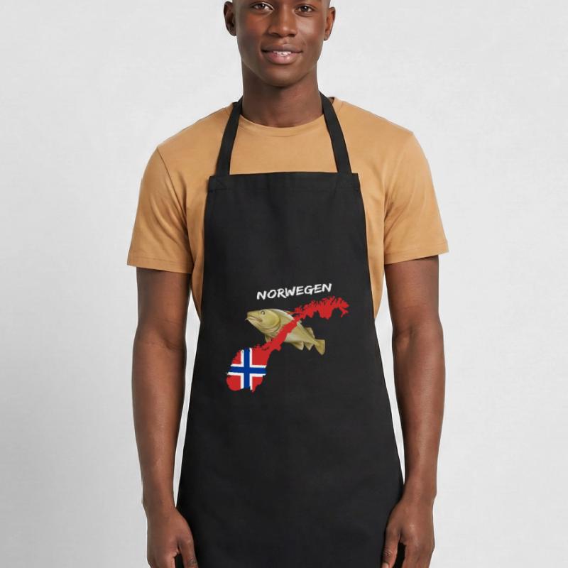 norway cod card cod hunter gift Cooking Apron
