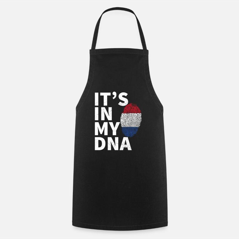 C'est dans mon ADN Drapeau néerlandais Pays-Bas Hollande - Tablier de cuisine - noir