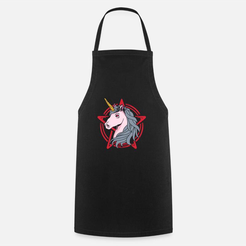 Hail Satan Unicorn T-Shirt - Grembiule da cucina - nero