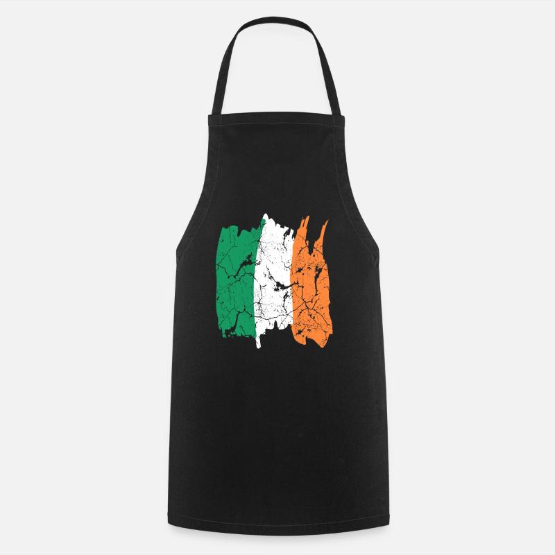 Drapeau de l’Irlande - Tablier de cuisine - noir