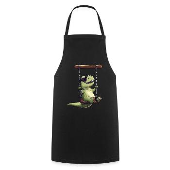 Cool Dino sur les lunettes de soleil Swing T-Rex - Tablier de cuisine - noir - Devant - AI Model Male 185 dark (185cm)