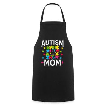 Autism - Cooking Apron - black - Front - AI Model Male 185 dark (185cm)