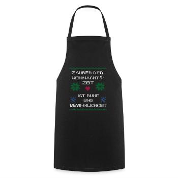 Weihnachten Noël laid - Tablier de cuisine - noir - Devant - AI Model Male 185 dark (185cm)