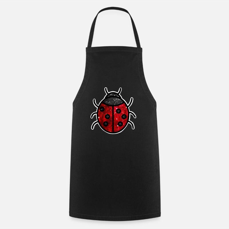 Cosmic Ladybug - Cooking Apron - black