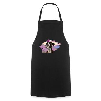 Boxer butterfly spring - Cooking Apron - black - Front - AI Model Male 185 dark (185cm)