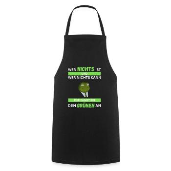 Anti Grünen T-Shirt gegen Grüne raus nein Danke - Kochschürze - Schwarz - Vorne - AI Model Male 185 dark (185cm)