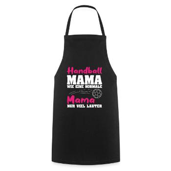Handball Mama - Kochschürze - Schwarz - Vorne - AI Model Male 185 dark (185cm)