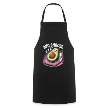 Faule Avocado Schlafen - Kochschürze - Schwarz - Vorne - AI Model Male 185 dark (185cm)