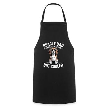 Beagle Dad Like A Regular Dad But Cooler - Cooking Apron - black - Front - AI Model Male 185 dark (185cm)