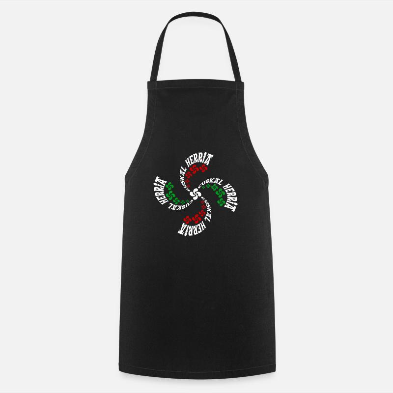 Croix Basques - Tablier de cuisine - noir