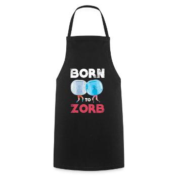 Né de Zorb, Zorbing - Tablier de cuisine - noir - Devant - AI Model Male 185 dark (185cm)