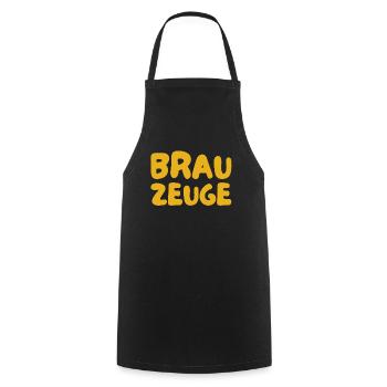Buveur de bière Brewman - Tablier de cuisine - noir - Devant - AI Model Male 185 dark (185cm)