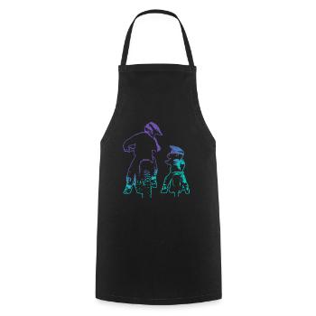 Dirt Bike Dad Son Motocross - Cooking Apron - black - Front - AI Model Male 185 dark (185cm)