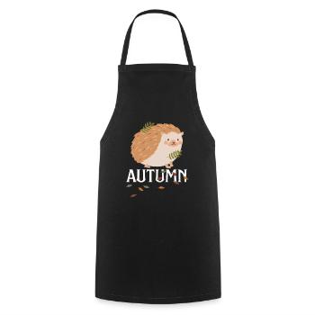 Leaf Autumn Tree Orange Fall Leaves Season - Cooking Apron - black - Front - AI Model Male 185 dark (185cm)