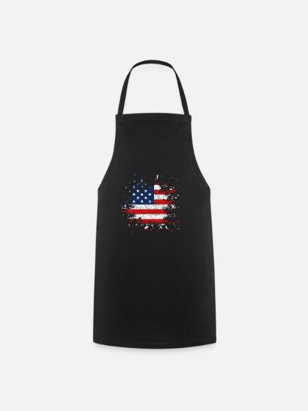 America USA - Kochschürze - Schwarz