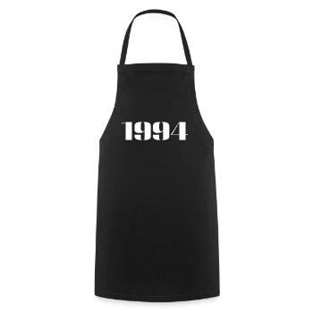 1994 - Gift born in 1994 - Cooking Apron - black - Front - AI Model Male 185 dark (185cm)
