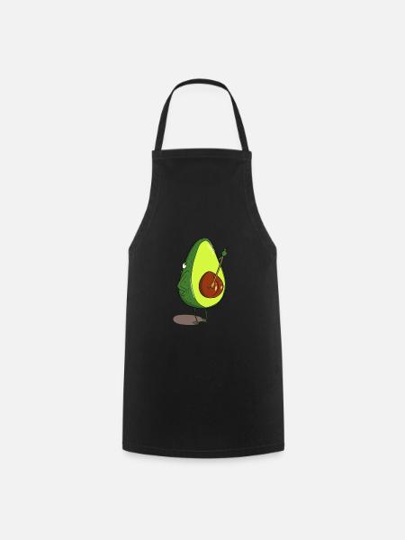 Avocado - Kochschürze - Schwarz