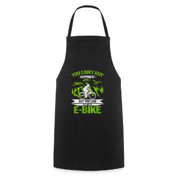 Vous ne pouvez pas acheter du bonheur, mais vous pouvez acheter un vélo électrique - Tablier de cuisine - noir - Devant - AI Model Male 185 dark (185cm)