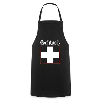 Schweiz T-shirt Geschenkidee - Kochschürze - Schwarz - Vorne - AI Model Male 185 dark (185cm)