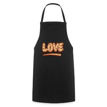 J’adore la pâtisserie pour les boulangers ou les amateurs de pâtisserie - Tablier de cuisine - noir - Devant - AI Model Male 185 dark (185cm)