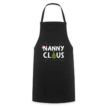 Nanny Claus Design Für Großmutter Oma - Kochschürze - Schwarz - Vorne - AI Model Male 185 dark (185cm)